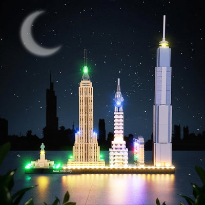 cooldac LED Beleuchtungskit für Lego 21028 Architecture New York City Skyline, Led Licht Kompatibel