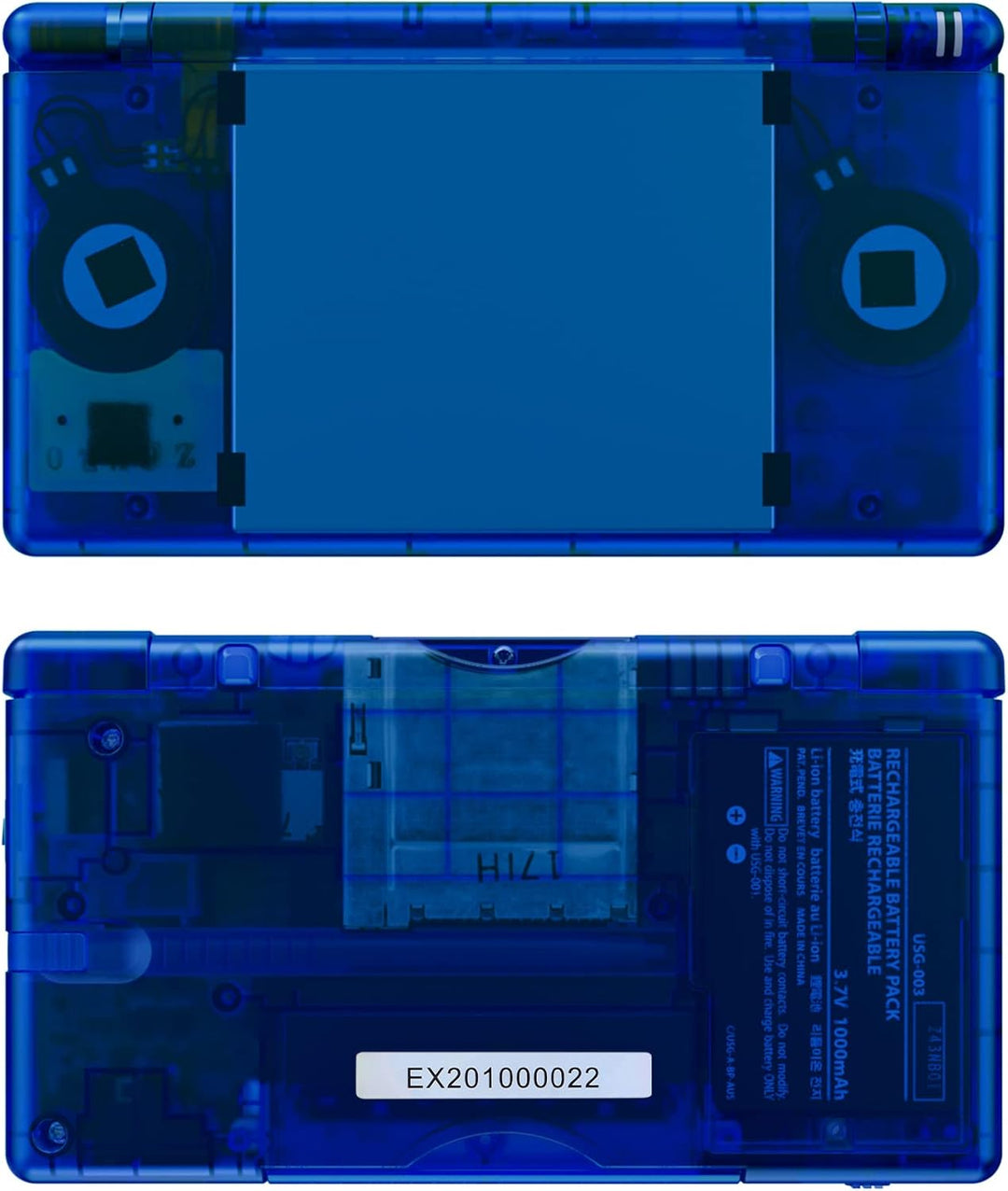 eXtremeRate Ersatz Gehäuse Case für Nintendo DS Lite NDSL, Voll Hülle&Knöpfen&Screen Protector Shell