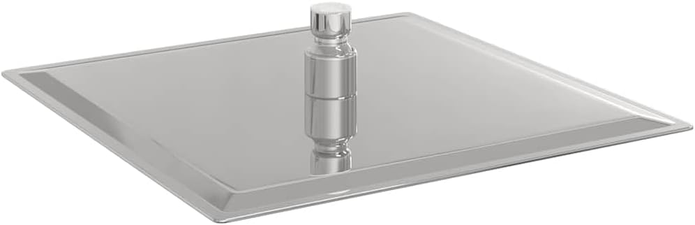 vidaXL Regenbrause Edelstahl 304 25x25 cm Quadrat, Duschkopf, Regenduschkopf, Dusche, Kopfbrause, Ba