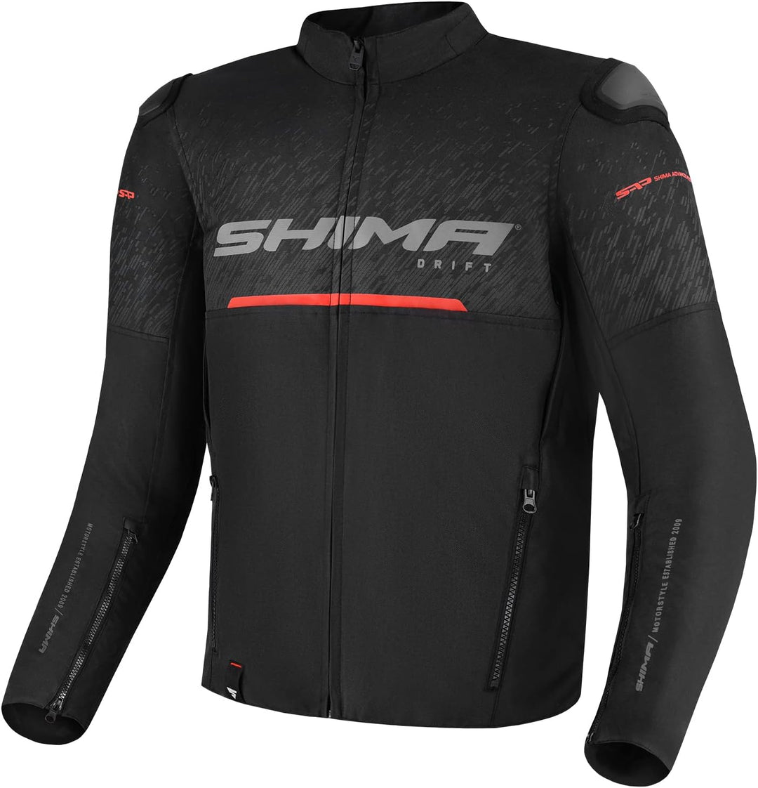SHIMA DRIFT Motorradjacke Herren | Leichte, Atmungsaktive Sommer Mesh Motorcycle Stadt Textiljacke M