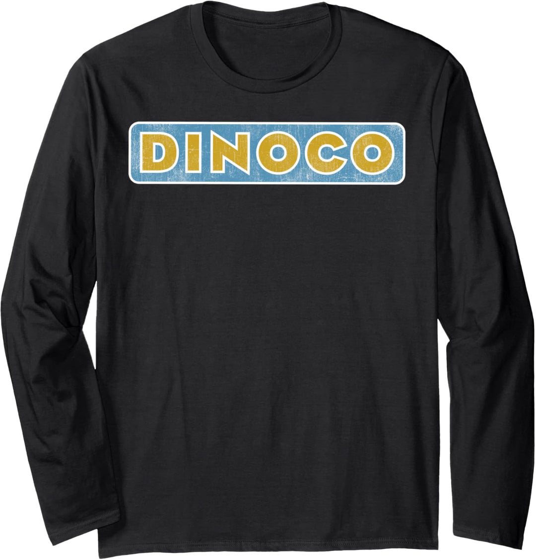 Disney Pixar Cars Dinoco Logo Text Langarmshirt