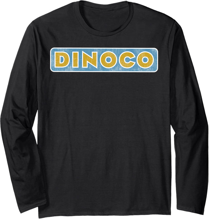 Disney Pixar Cars Dinoco Logo Text Langarmshirt