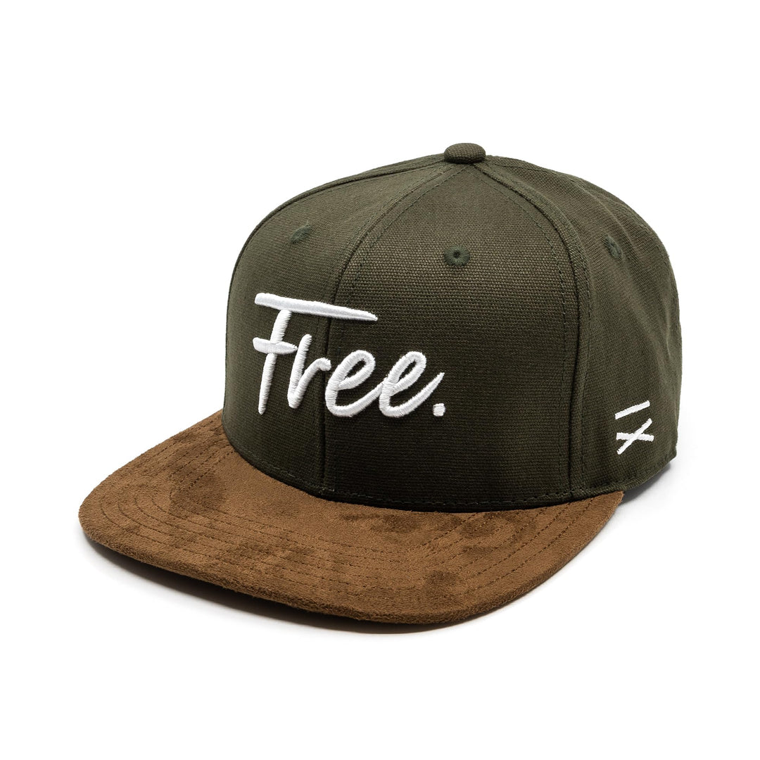 Hand und Feuer Snapback Cap Free Dunkelgrün Canvas One Size