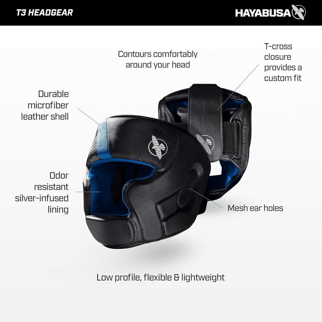Hayabusa T3 MMA Kopfbedeckung Einheitsgrösse Schwarz, Einheitsgrösse Schwarz