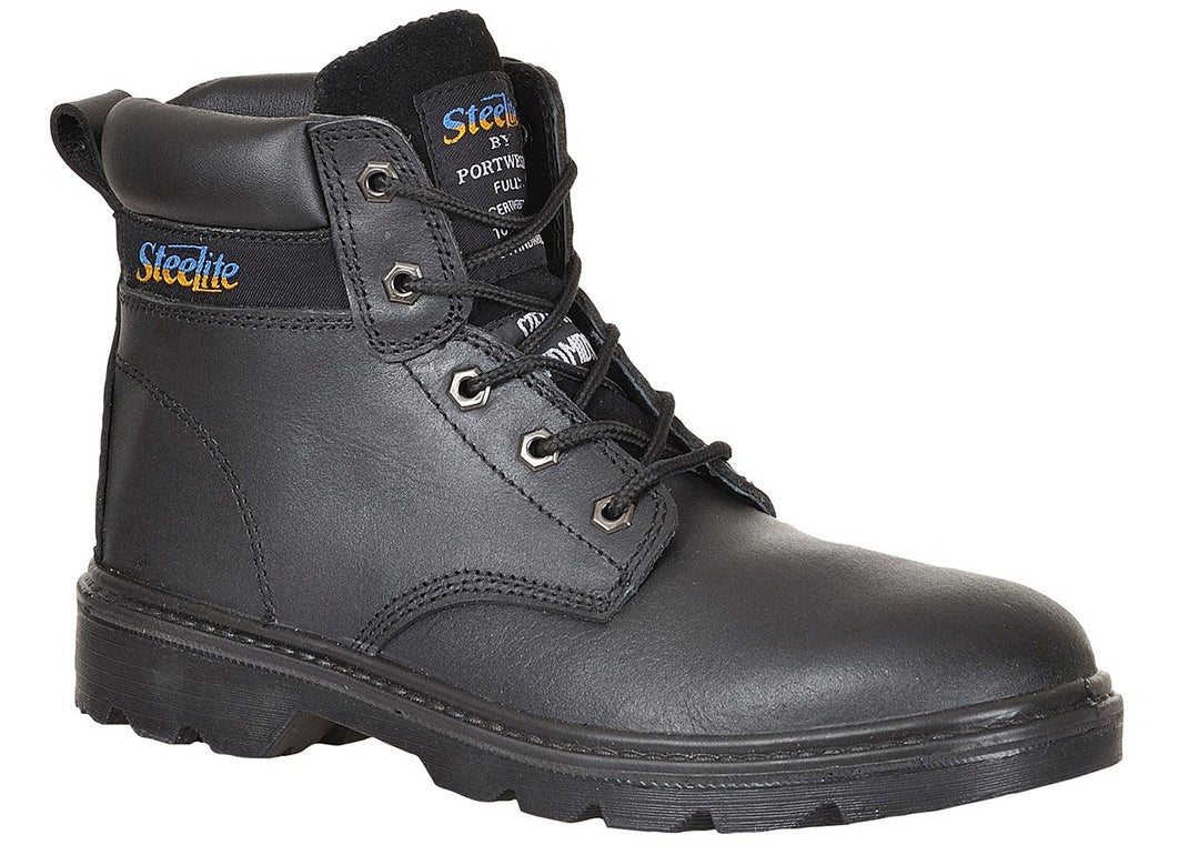 Portwest Steelite Thor Sicherheitsstiefel S3, Grösse: 43, Farbe: Schwarz, FW11BKR43 43 EU Schwarz, 4