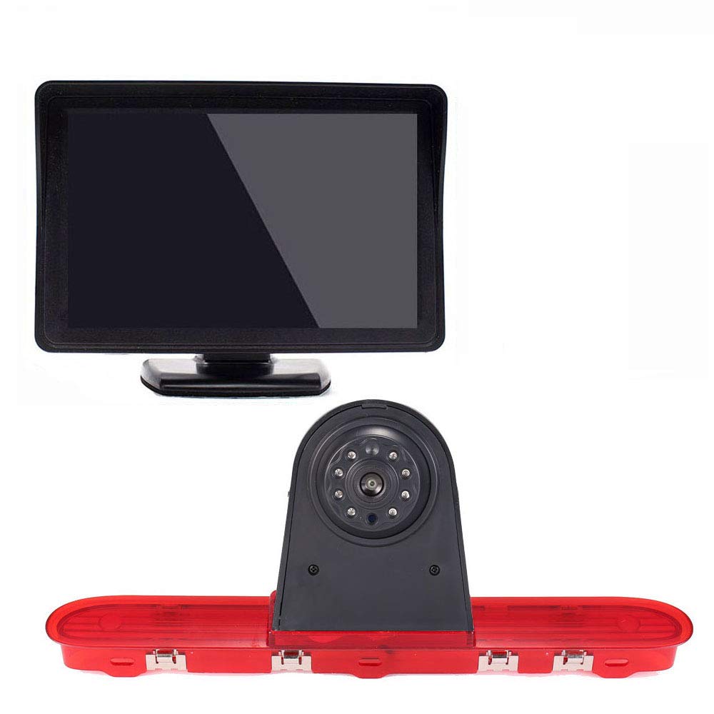 「Rückfahrkamera Transportster + 4.3 Zoll TFT LCD Bildschirm Auto Monitor」 Bremsleuchte Auto Dach Rüc