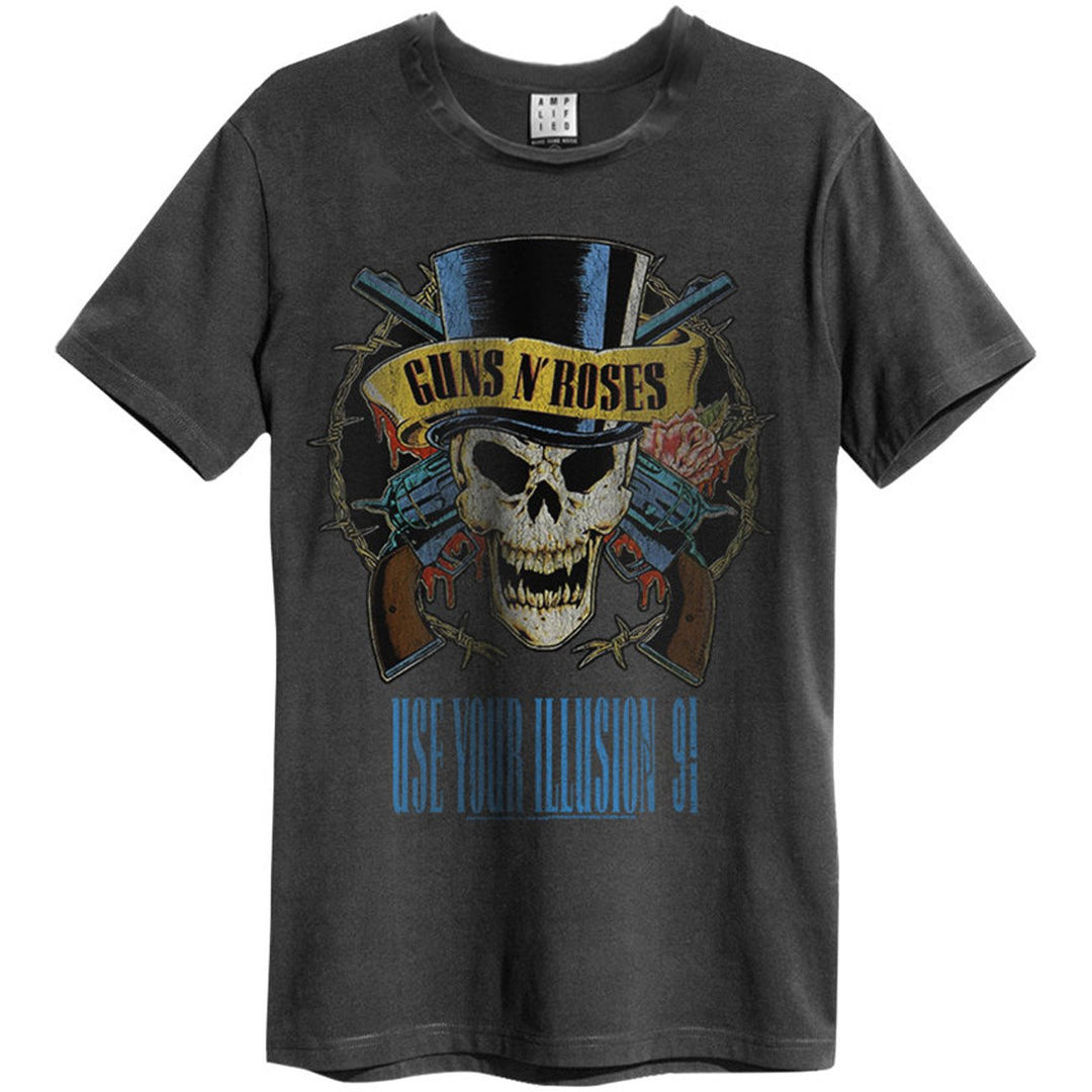 Amplified Herren T-Shirt Guns N Roses use your Illusion - charcoal XL Charcoal, XL Charcoal
