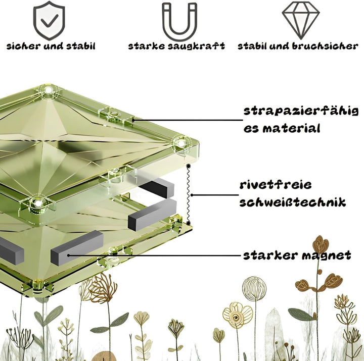 Natur-Magnetbausteine | 100 Teile | Magnetische Bausteine für Kinder ab 3 Jahren | Sensorik Magnetsp