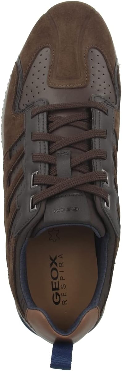 Geox U Snake.2 A Herren Sneaker 40 EU Braun Brown Coffee C0183, 40 EU Braun Brown Coffee C0183