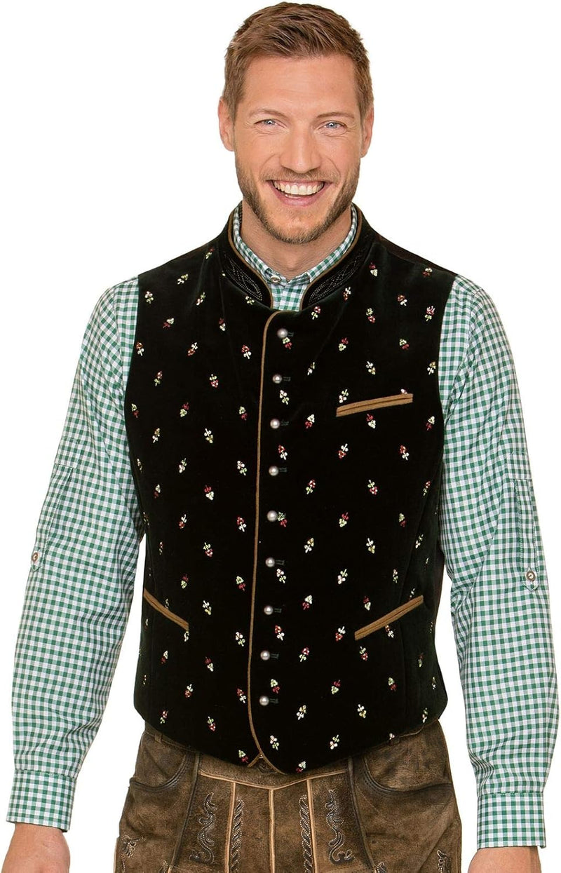 Stockerpoint Herren Trachtenweste Calzado 60 Grün (Tanne), 60 Grün (Tanne)