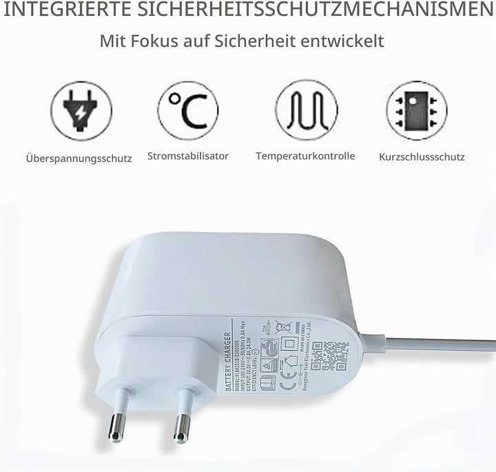 30V Netzteil Netzadapter Ladekabel Ladegerät kompatibel mit Dreame V8 V9 V10 V11 V12 T10 T20 Serie k