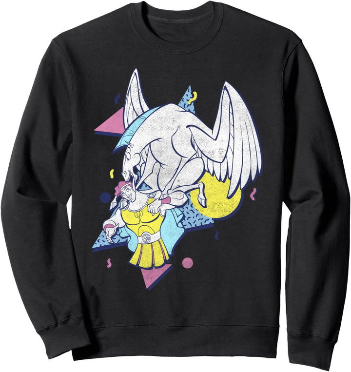 Disney Hercules Pegasus And Hercules 90's Style Portrait Sweatshirt