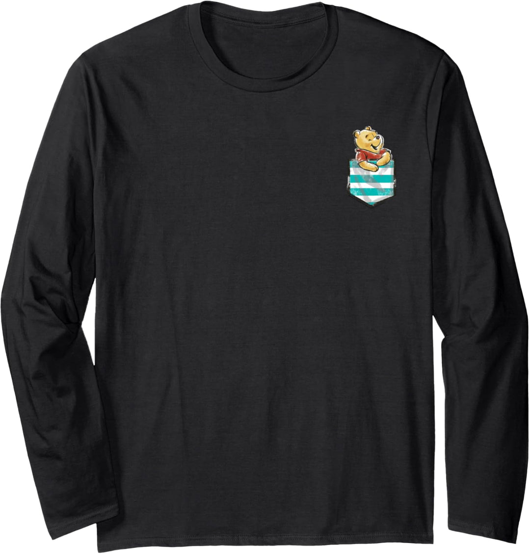 Disney Winnie The Pooh Striped Pocket Pal Langarmshirt