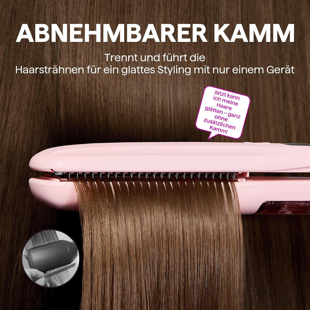 Wavytalk Dampf-Glätteisen Haarglätter für Schnell einen Seidig Glattes Haar