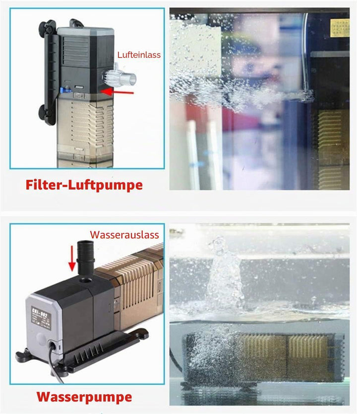 LONDAFISH Aquarium Filter 3-in-1 Aquarium Tauchpumpe Wasserpumpe für Aquarium 8W 20W 25W (CHJ-1502 /