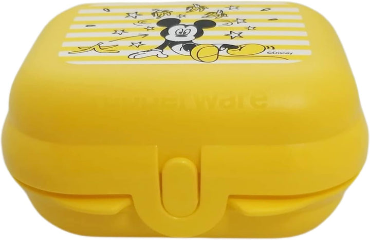 Tupperware Twin to Go Grösse 1 Micky Maus Gelb Dose für Brot Jause Snacks Snackbox Lunchbox, Gelb