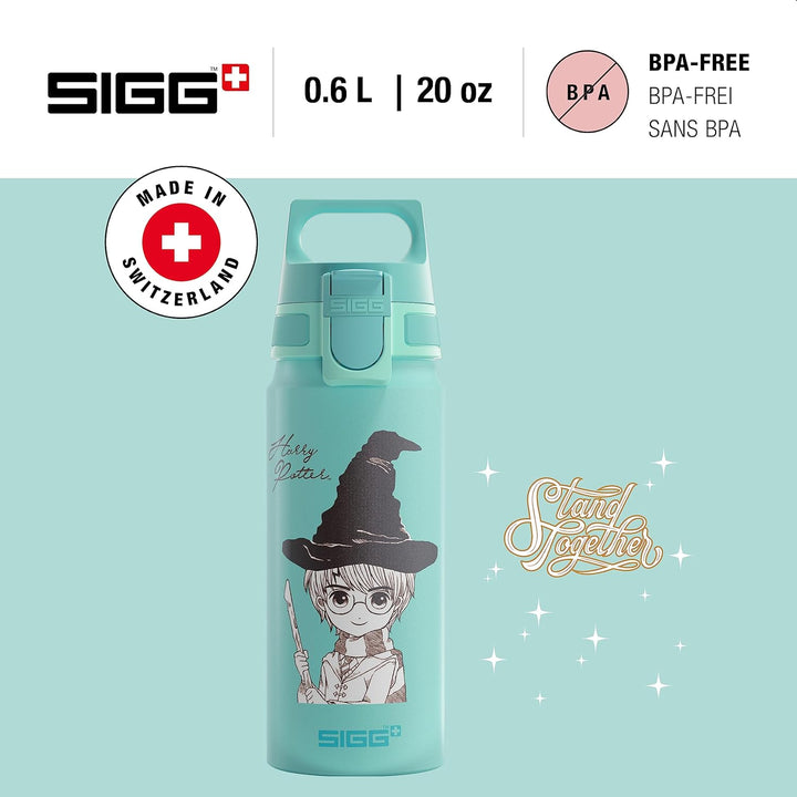 SIGG - Alu Trinkflasche Kinder - WMB ONE - Für Kohlensäurehaltige Getränke Geeignet - Auslaufsicher