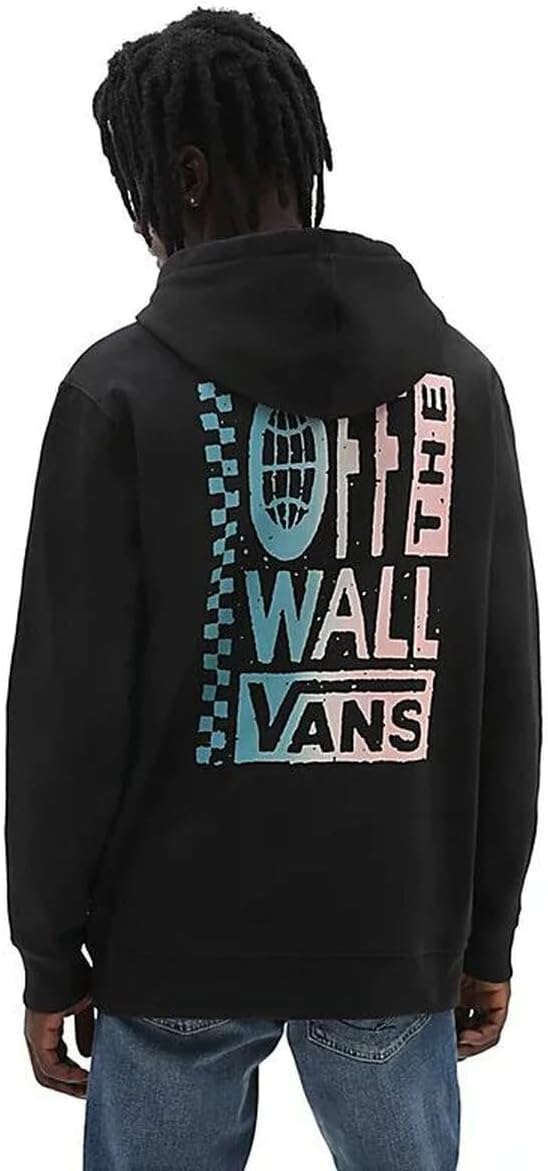 Vans Herren Global Stack Po Kapuzenpullover, Schwarz, L