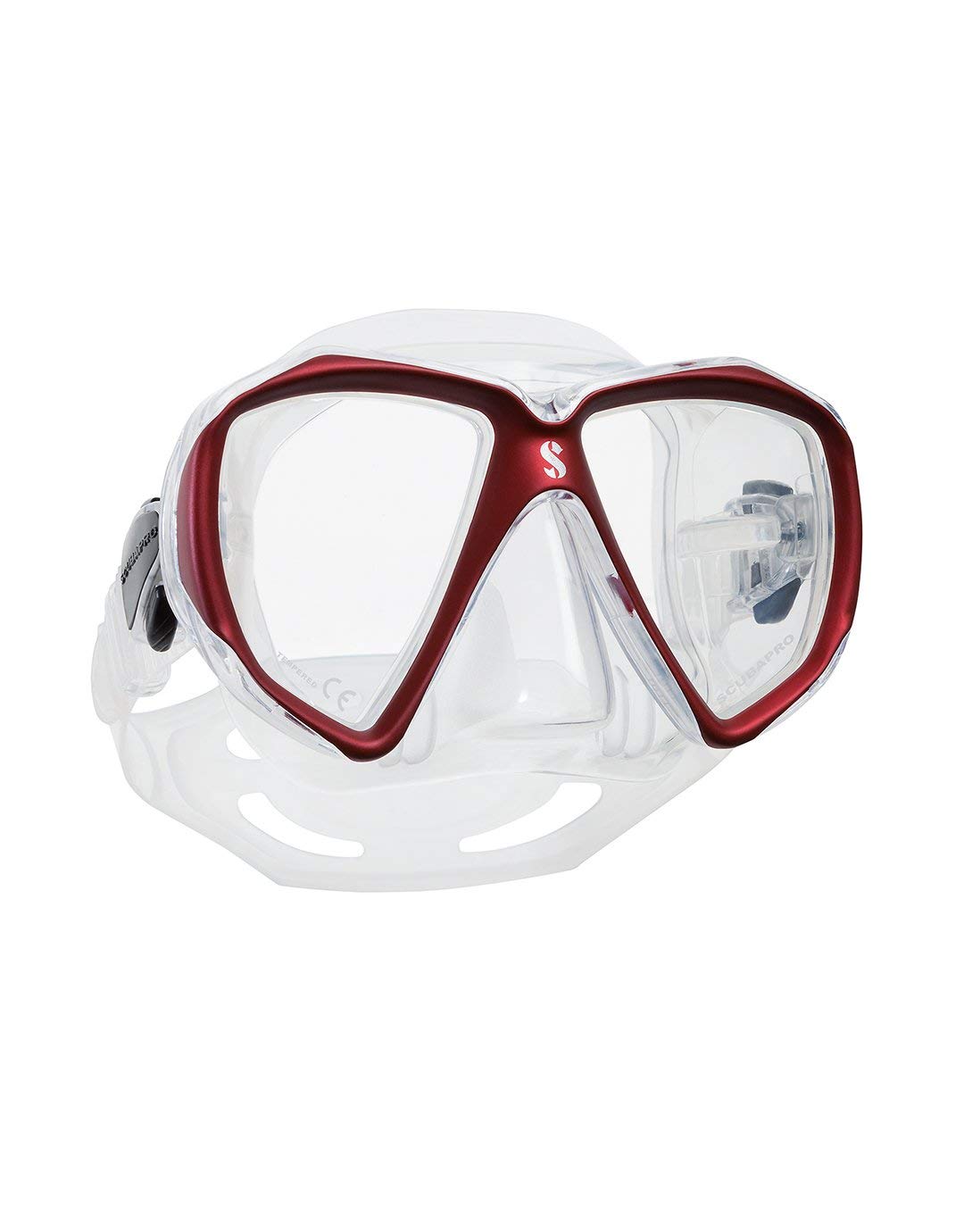 Scubapro Spectra Tauchmaske klar/rot, klar/rot