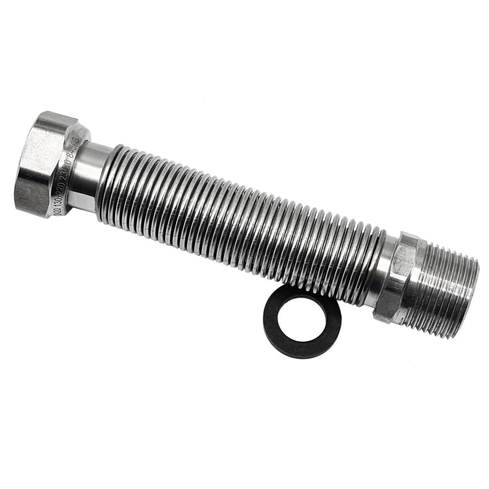 Edelstahl Wellrohr ausziehbar flexibel 1 Zoll AG - 750-1500mm