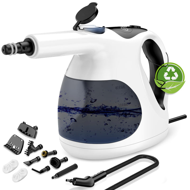 Granarbol 400ml Dampfreiniger-Handgerät, Leicht, 15s Schnellheizung Schwarz, Schwarz