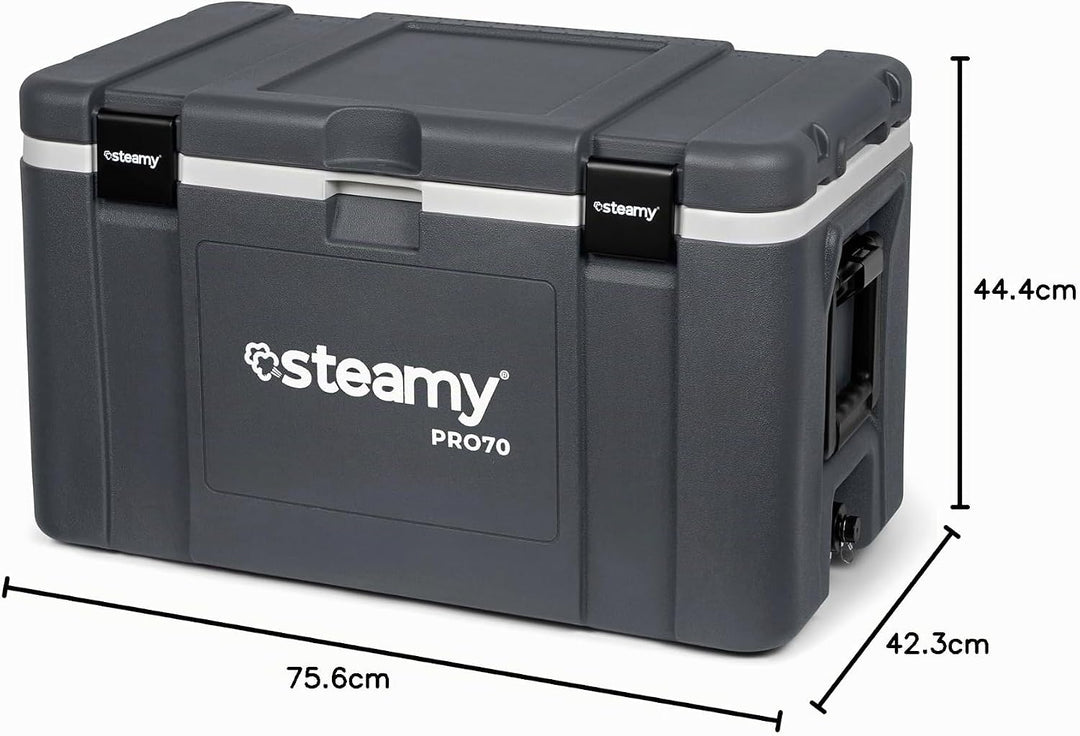 Steamy Pro 70 Kühlbox, 70 Liter, Grau