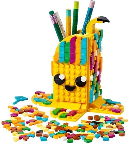 LEGO 41948 DOTS Bananen Stiftehalter, kreatives DIY Bastelset für Kinder ab 6 Jahren, Kinderzimmer-D