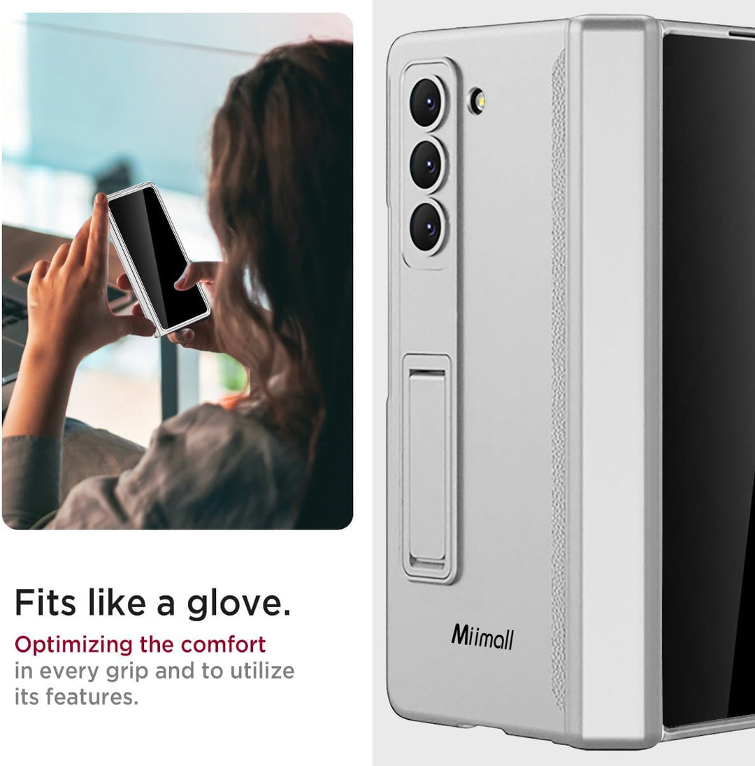 Miimall Kompatibel mit Samsung Galaxy Z Fold 6 Hülle mit Displayschutz Anti-Peeping+Magnetischer Sch