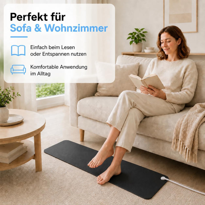 Erdungsmatte für Besseren Schlaf Leitfähige Erdungsmatte Mit 15ft Erdungskabel Universal Pad 35x100c