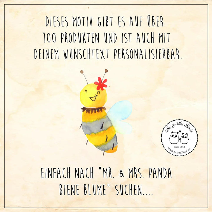 Mr. & Mrs. Panda Motiv WC Sitz Biene Blume - Geschenk, Toilette, Toilettendeckel, Klobrille, Wespe,