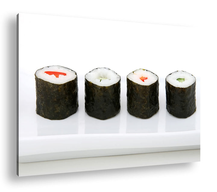 deyoli traditionell japanisches Sushi-Gericht Format: 120x80 als Leinwandbild, Motiv fertig gerahmt