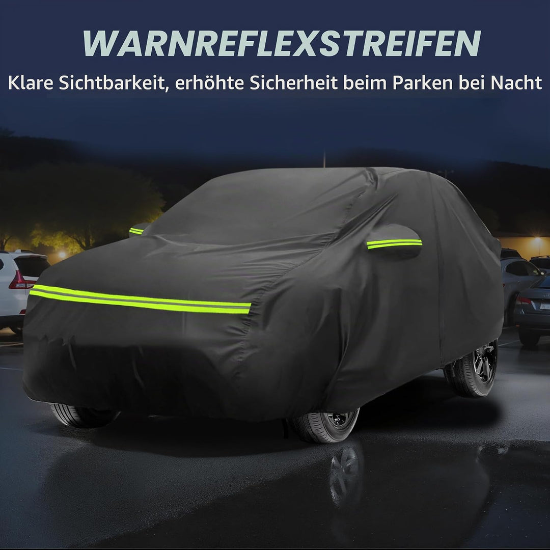 A ABSOPRO Autoabdeckung für Opel Grandland X 2017-2024 210D-PU Outdoor Vollabdeckung Ganzjahres-Wass
