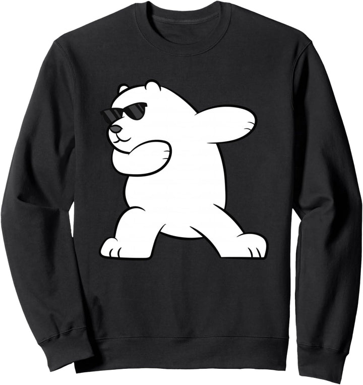 Ice Bear Dabbing Arctic Cute Dabbing Eisbär Sweatshirt