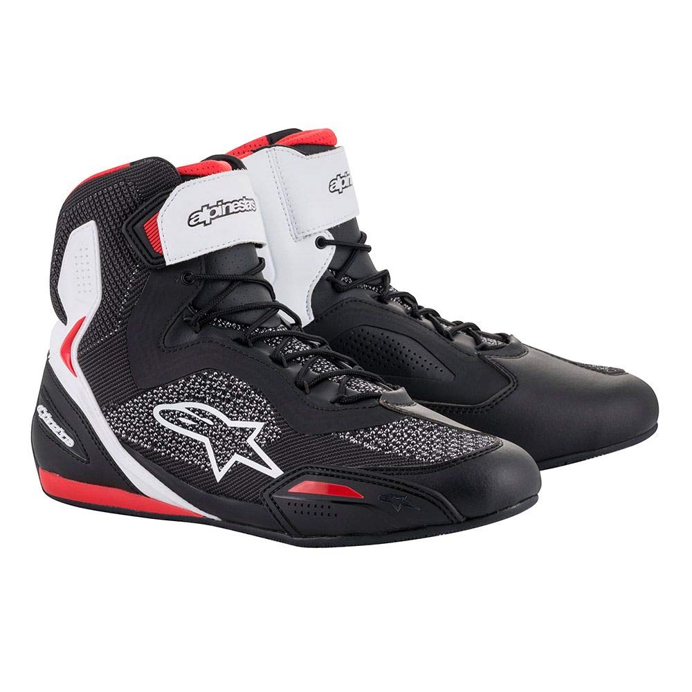 Alpinestars Unisex MotorradscMotorradstiefel 40.5 EU Schwarz Weiss Rot, 40.5 EU Schwarz Weiß Ro