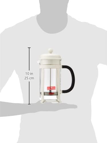 Bodum 1908-913 Java Kaffeebereiter, 8 Tassen, 1 L, Mehrlagig, weiss, 10,6 x 16,3 x 24,5 cm Weiss 8 C