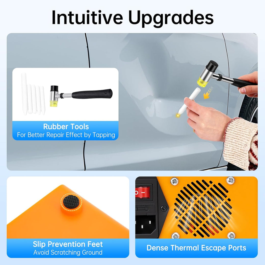 1380W Professionelle PDR Induktionsheizung,Hot Box Car Paintless Dent Repair Tool,Body Removal Induc
