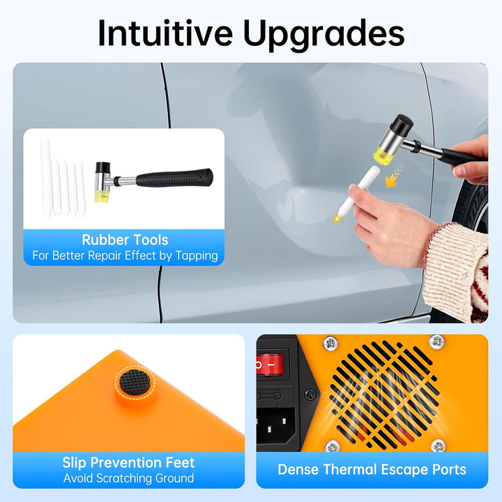 1380W Professionelle PDR Induktionsheizung,Hot Box Car Paintless Dent Repair Tool,Body Removal Induc