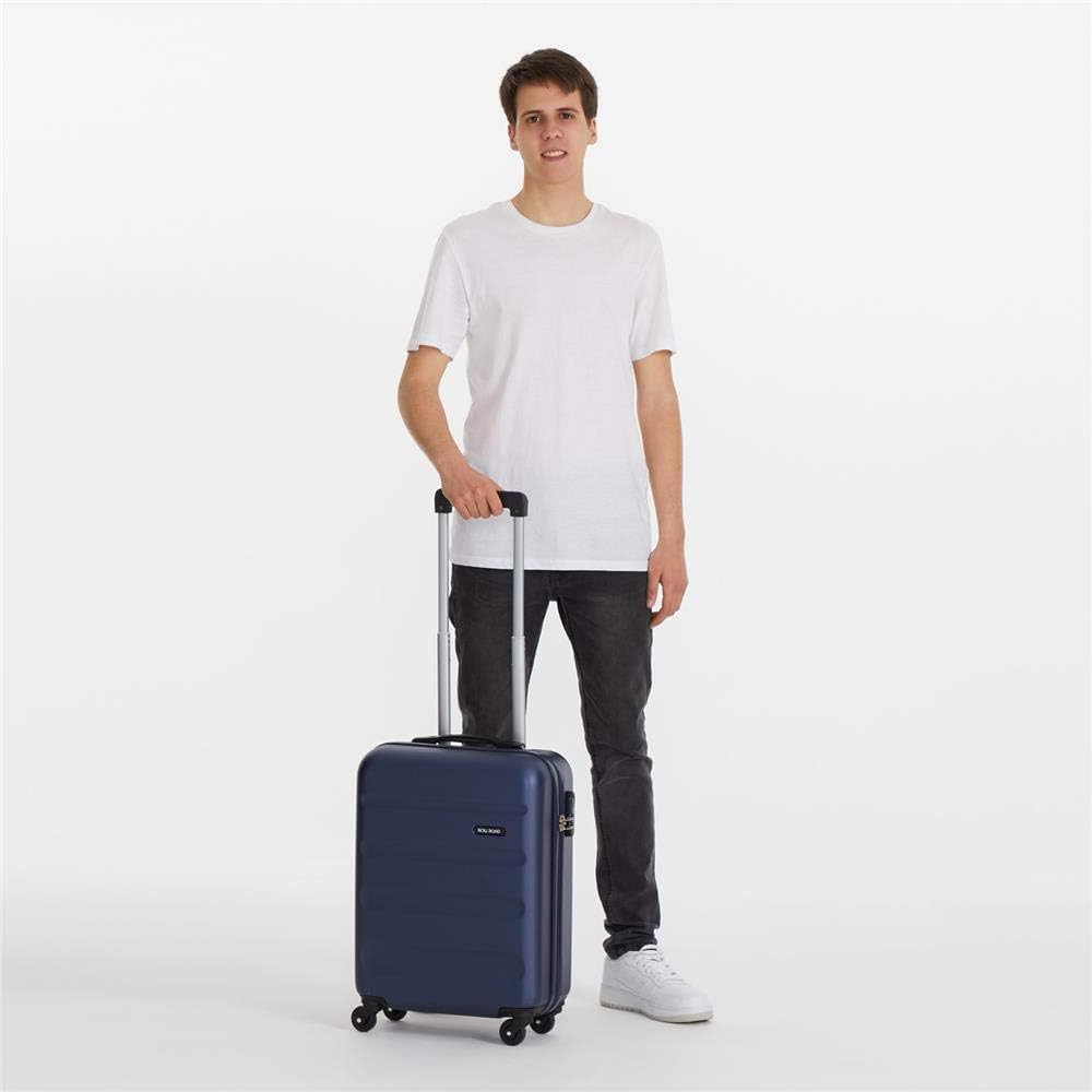 Roll Road Flex Kabinenkoffer Blau 38x54x20 cms Hartschalen ABS Kombinationsschloss 35L 2,5Kgs 4 Räde