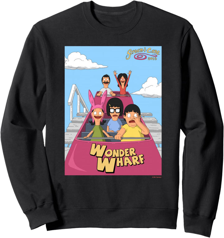The Bob’s Burgers Movie Wonder Wharf Roller Coaster Sweatshirt