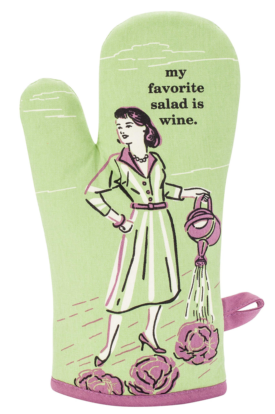 Blue Q Ofen Handschuh - my favorite salad is wine