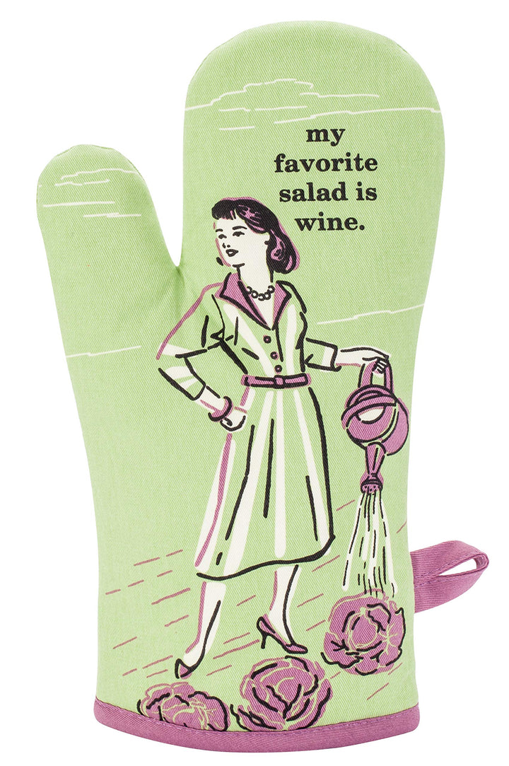 Blue Q Ofen Handschuh - my favorite salad is wine