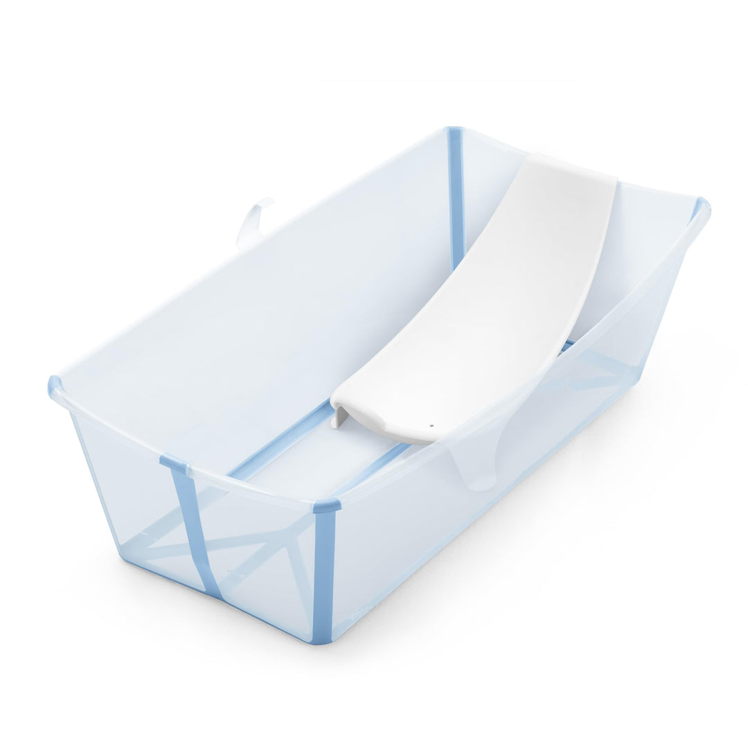 Stokke Flexi Bath X-Large (Ocean Blue) mit Ständer für Neugeborene, langlebig &amp; einfach zu verstauen