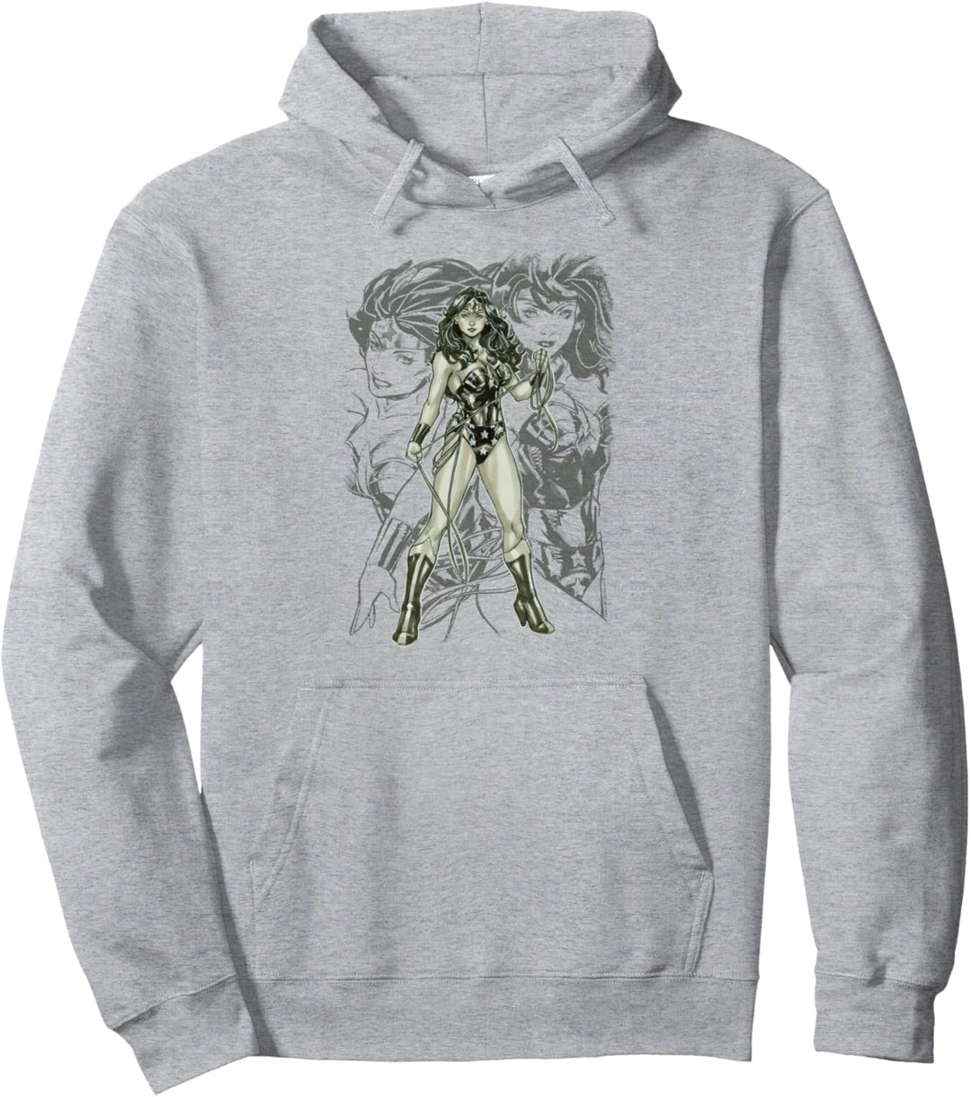 Justice League Wonder Woman Sketch Pullover Hoodie