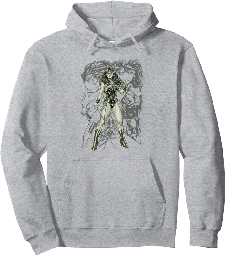 Justice League Wonder Woman Sketch Pullover Hoodie