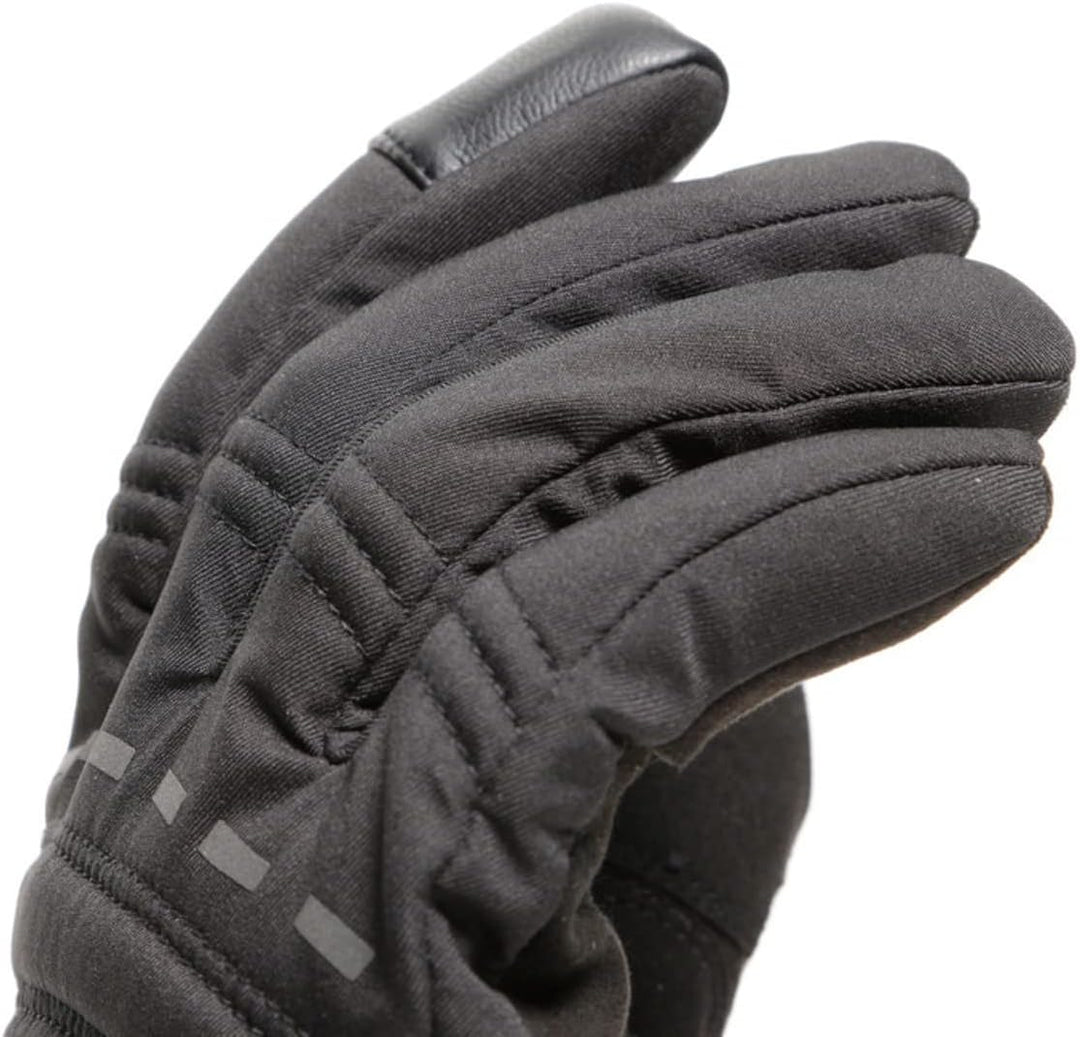 Dainese Stafford D-Dry Gloves, Motorradhandschuhe Sommer Wasserdicht, Herren, Schwarz/Anthrazit, L