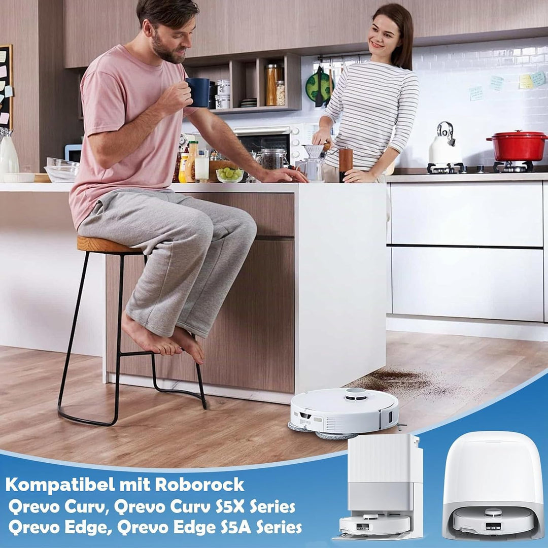 20 Stück Zubehör für Roborock Qrevo S5V/Qrevo Curv/Qrevo Curv S5X/Qrevo Edge S5A Saugroboter, 1 Haup