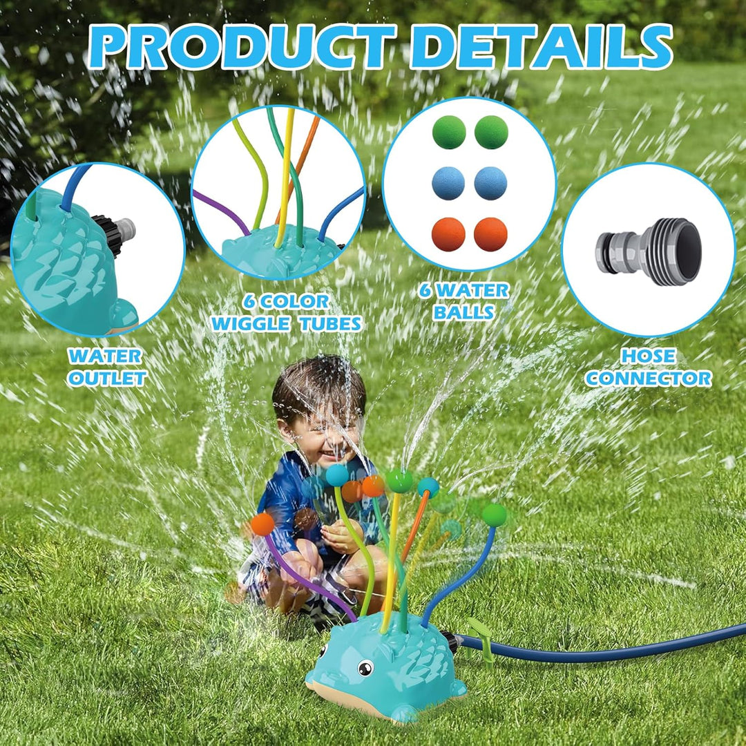 2-in-1-Wassersprinkler-Spielzeug für Erwachsene, Bewässerungsspielzeug für den Garten im Freien mit
