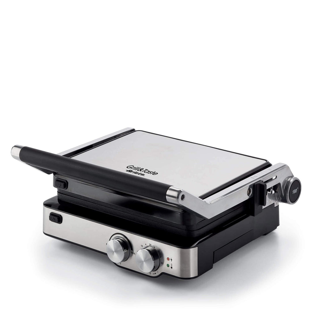 Ariete 1918 Grill&Taste Elektrogrill, 2000 W, herausnehmbare Platten, Schwimmplatte, 5 Temperaturstu