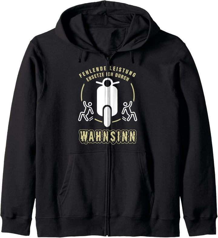 Witziger Roller Spruch Rollerfahrer Zweirad Kapuzenjacke