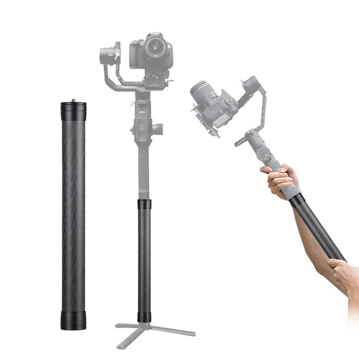 PULUZ 35 cm Stativ Verlängerungsstange Kamera Kohlefaser Verlängerungsstange Handheld 1/4 Zoll Stand